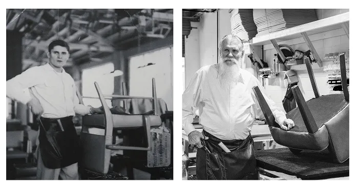 Posture Care Chair founder before and after